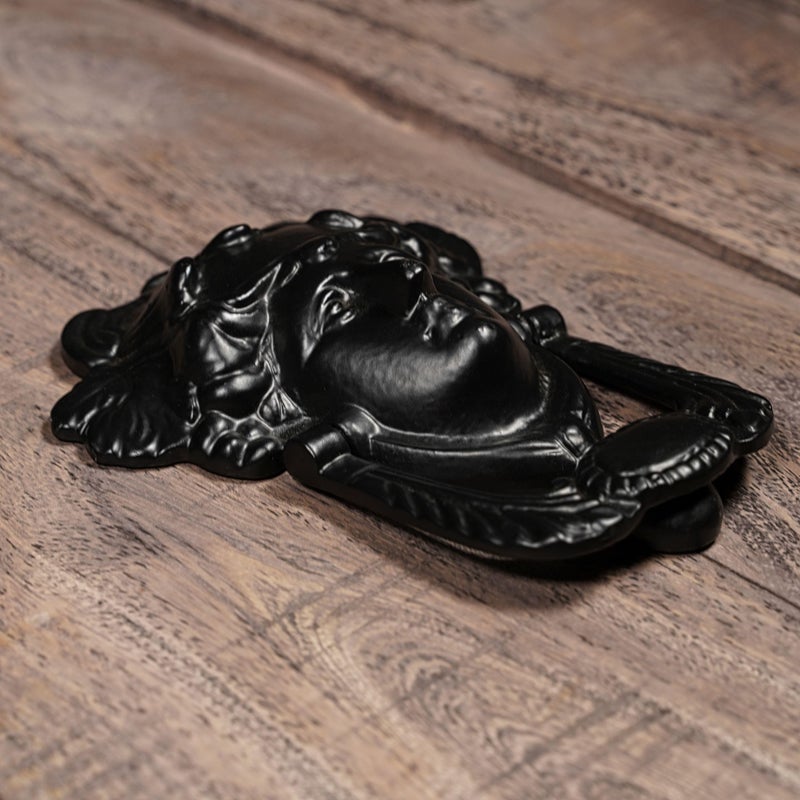Mythrojan Medieval Door Knocker, Cast Iron Ring Knocker, Vintage Home Knocker for Home Improvement- 5â€ x 4â€ Black - Image 3
